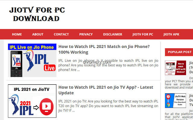 【图】JioTV for PC – Windows & Mac(截图1)