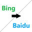 Bing to Baidu