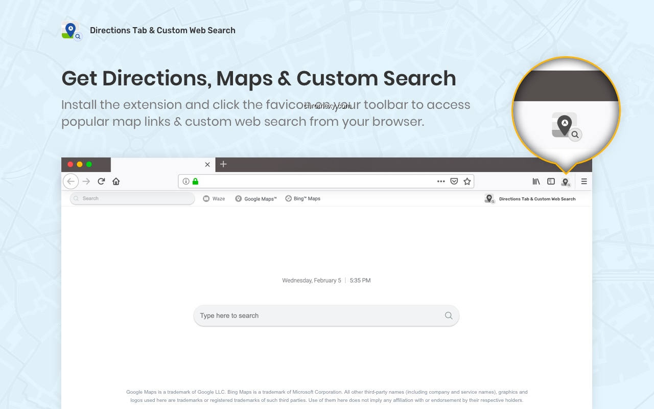 【图】Directions Tab & Custom Web Search(截图1)