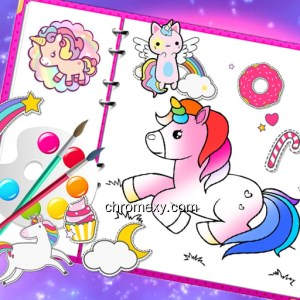 Fabulous Cute Unicorn Coloring Book Game Fabulous Cute Unicorn Coloring Book Game