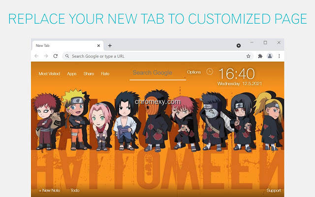 【图】Naruto Chibi Backgrounds HD New Tab(截图 0)