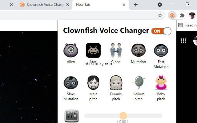 【图】Clownfish Voice Changer for Chrome(截图1)