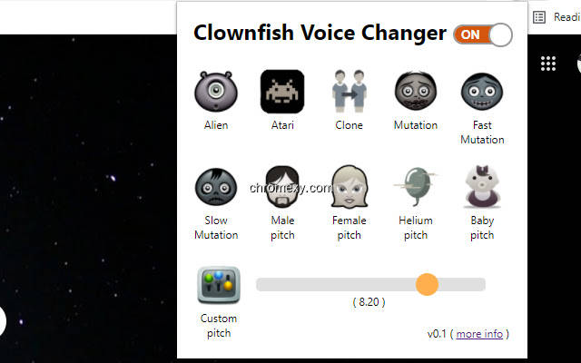 【图】Clownfish Voice Changer for Chrome(截图2)