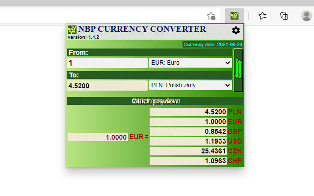 【图】NBP Currency Converter(截图1)