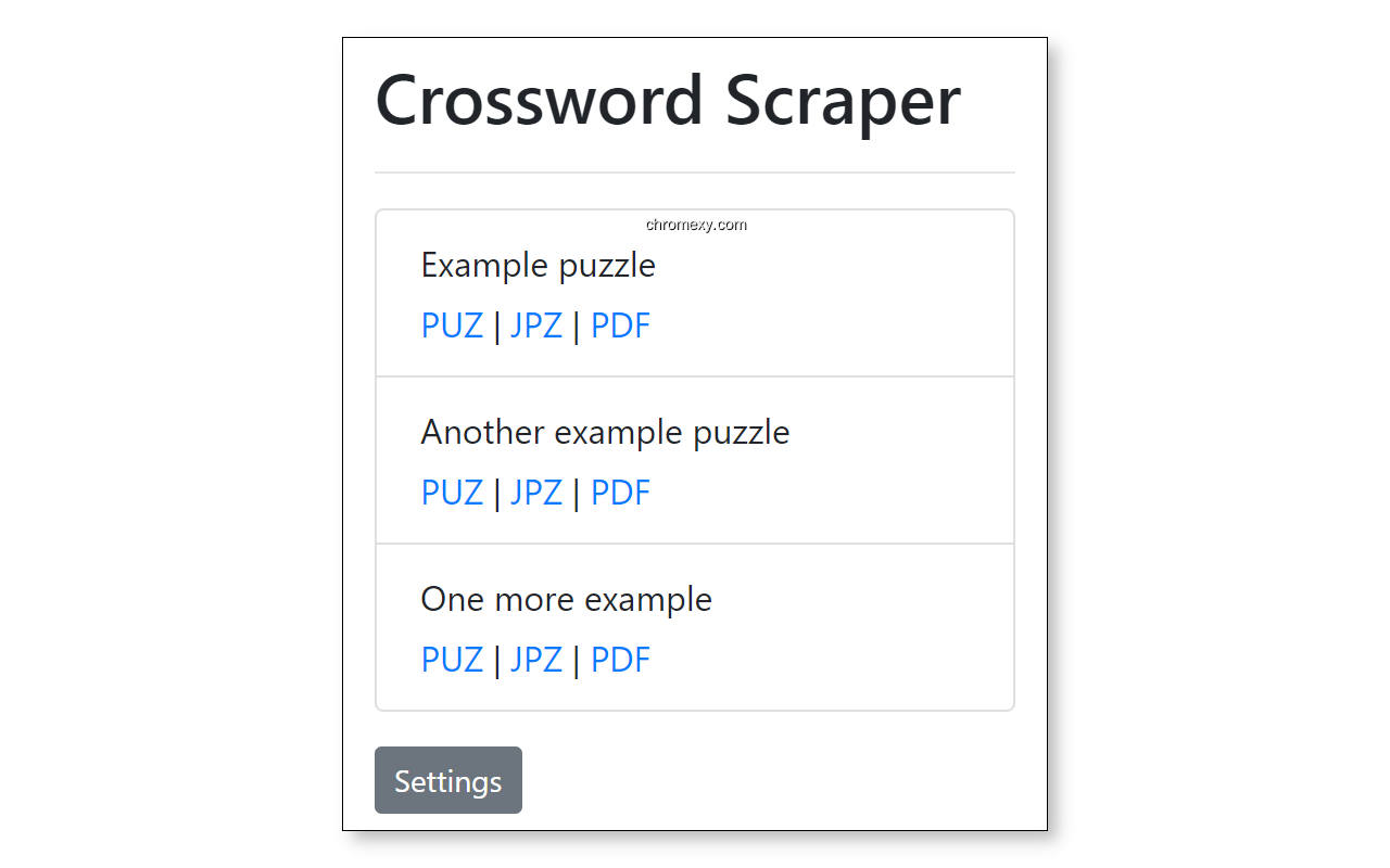 【图】Crossword Scraper(截图1)