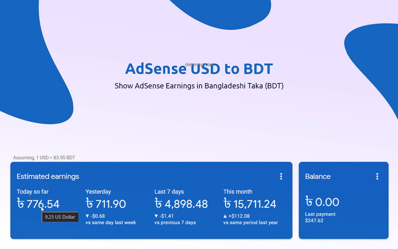 【图】AdSense USD to BDT(截图 0)