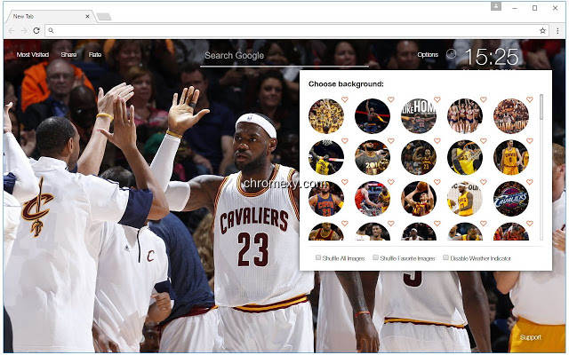 【图】NBA Cleveland Cavaliers (Cavs) FanMade NewTab(截图1)
