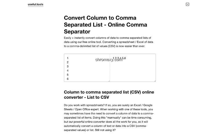 【图】Convert Column to Comma Separated List (CSV)(截图 1)