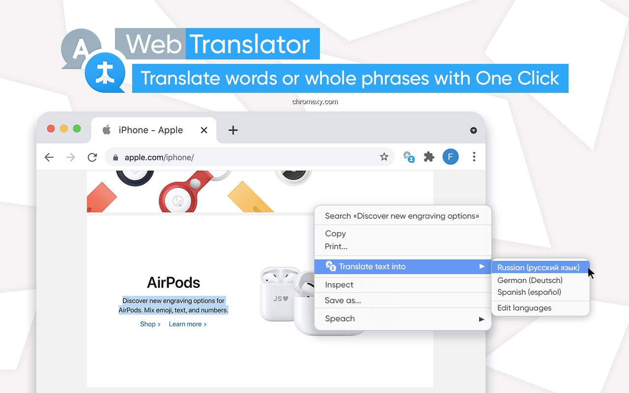 【图】Web Translator – Select to Translate(截图 0)