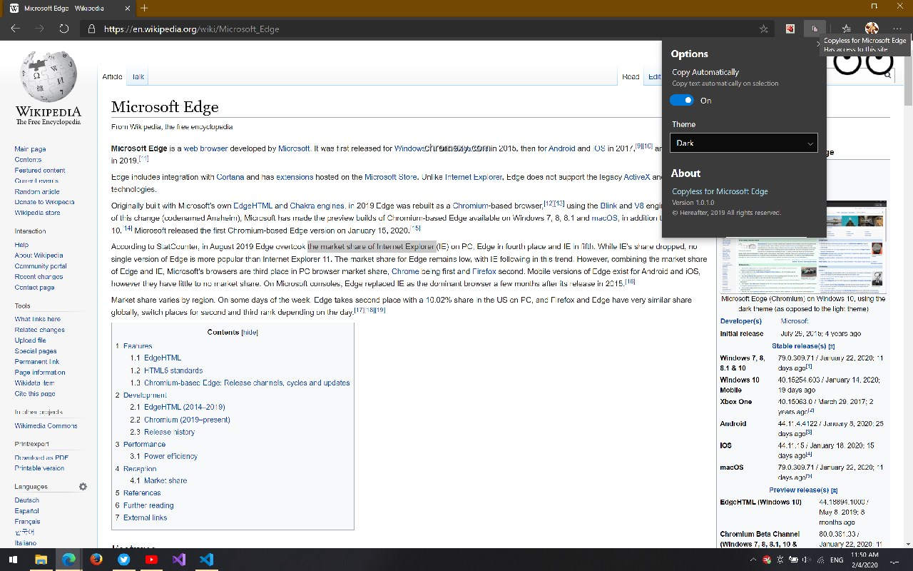【图】Copyless for Microsoft Edge(截图1)