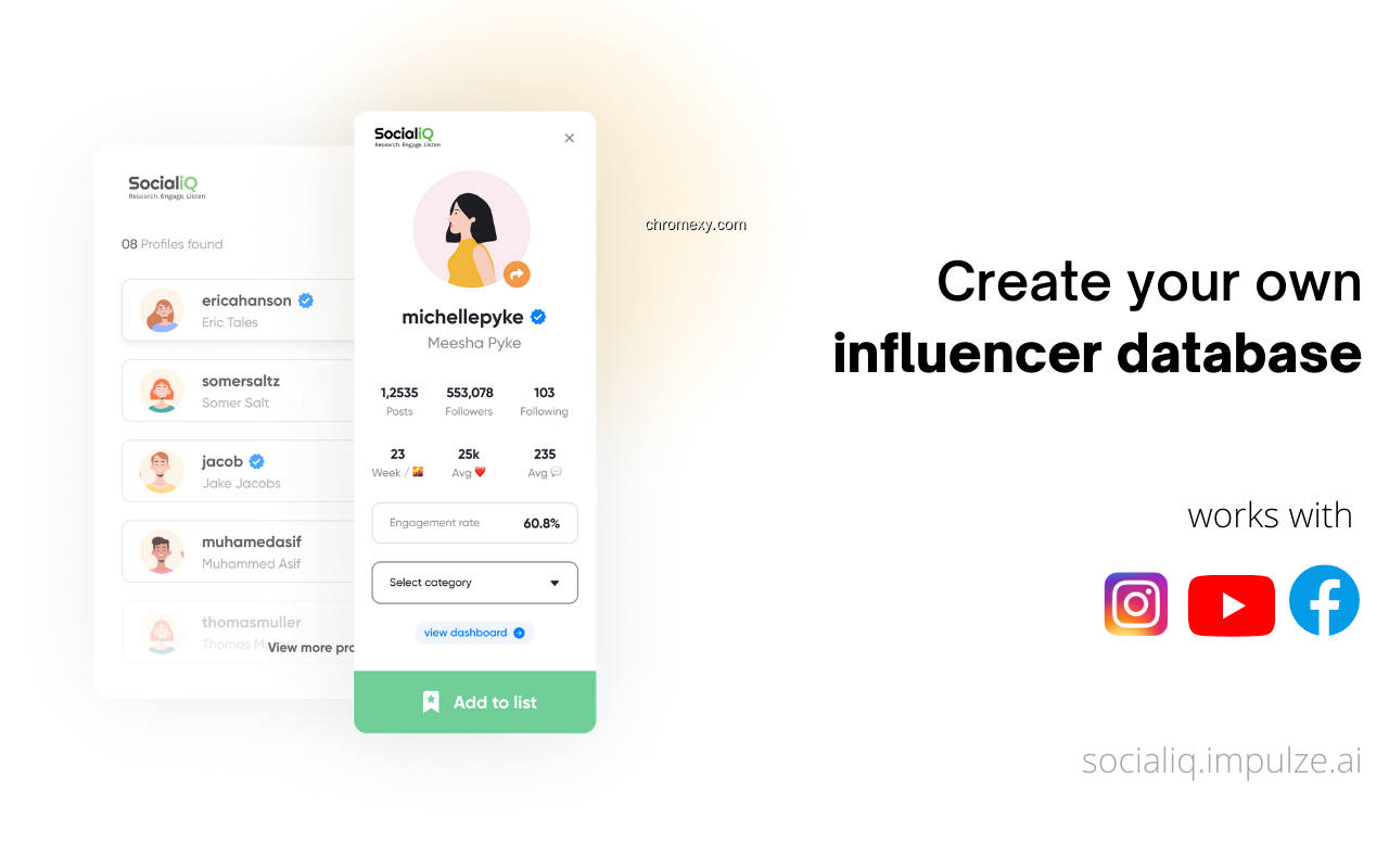 【图】SocialiQ – Influencer Marketing Research Tool(截图1)