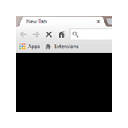 Empty New Tab Page – Black