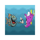 Angry Fish Coloring