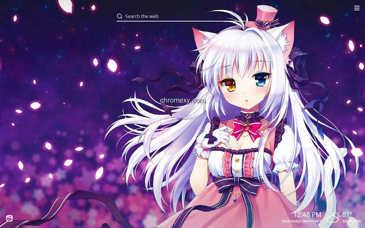 【图】Anime Cat Girl HD Wallpapers New Tab Theme(截图1)