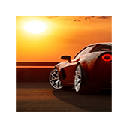 Sunset with Car Wallpapers HD Theme