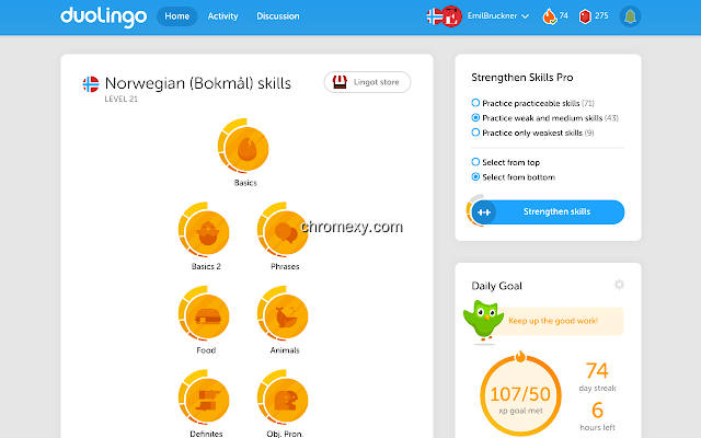 【图】Duolingo Strengthen Skills Pro(截图2)