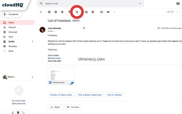 【图】Save Emails to Google Drive by cloudHQ(截图1)