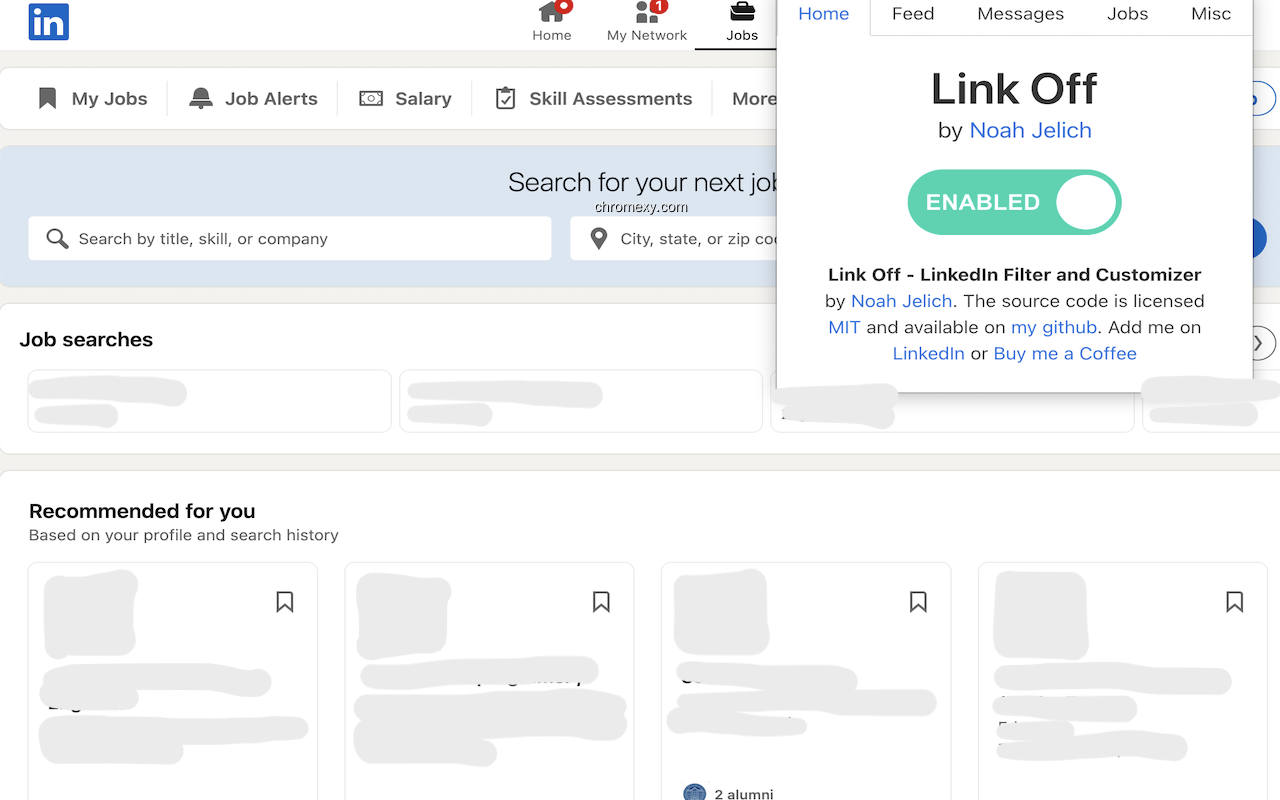 【图】LinkOff – LinkedIn Filter and Customizer(截图2)
