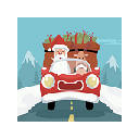 Santa Giving Presents Jigsaw