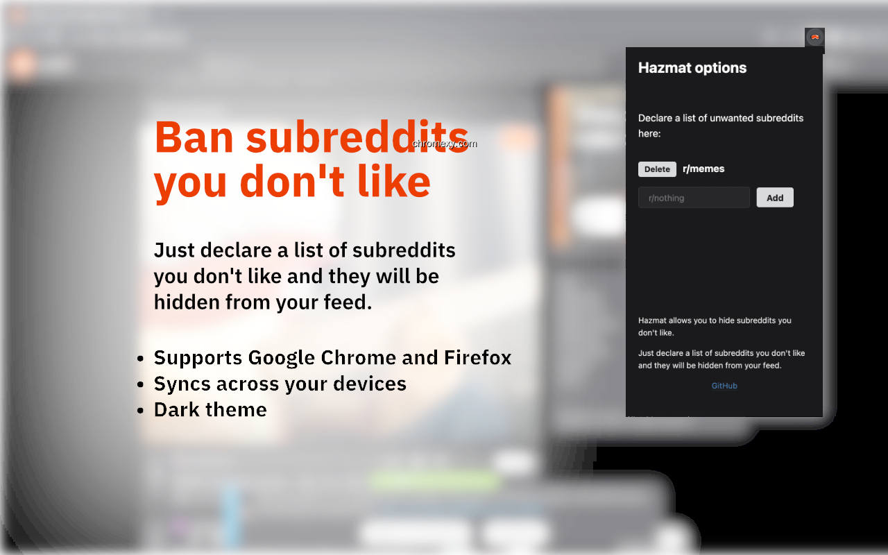 【图】Hazmat: Ban Subreddits You Don’t Like(截图1)
