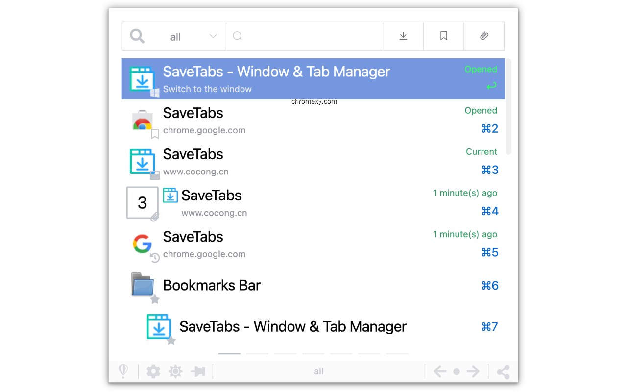 【图】SaveTabs – 窗口标签管理器(截图2)