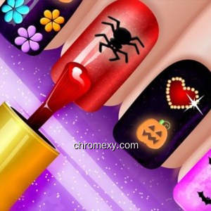 Glow Nails Halloween Game Glow Nails Halloween Game