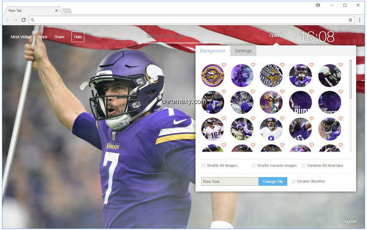 【图】Minnesota Vikings HD Wallpaper NFL New Tab(截图1)