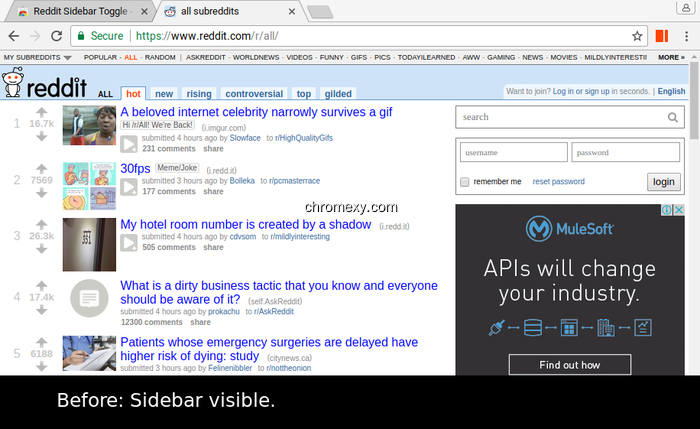 【图】Reddit Sidebar Toggle(截图1)