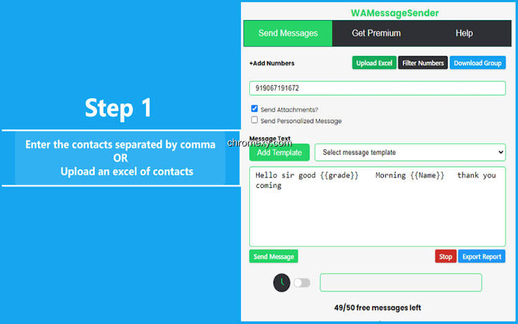 【图】Quick Watsapp Messages – Message sender(截图 0)