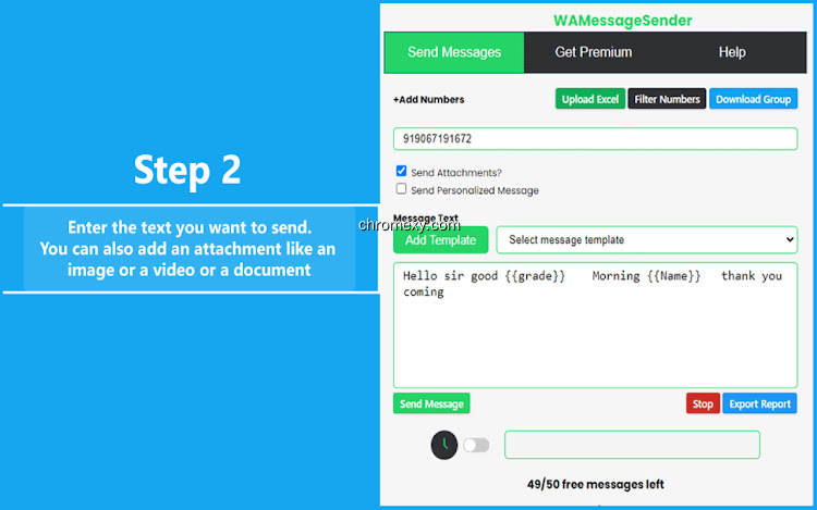【图】Quick Watsapp Messages – Message sender(截图 1)