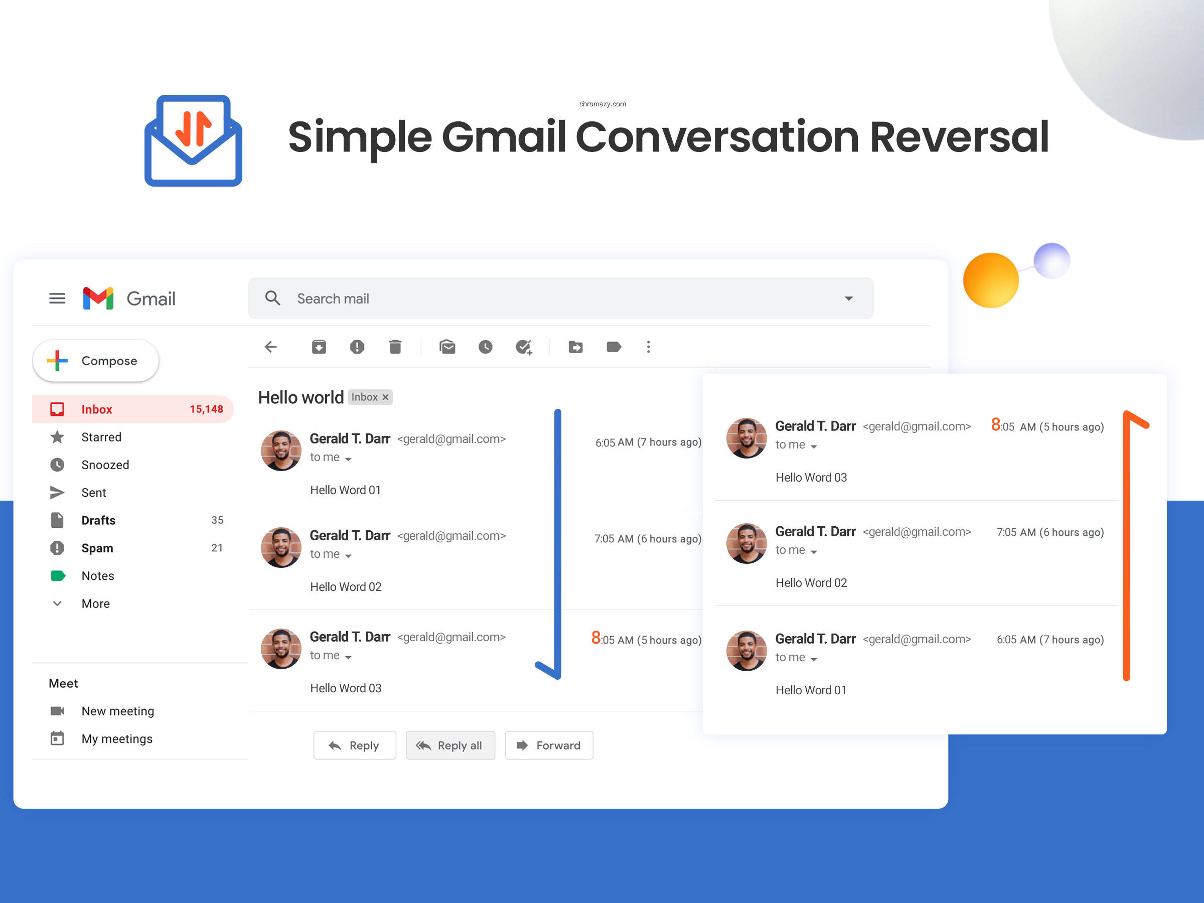 【图】Simple Gmail Conversation Reversal(截图 0)