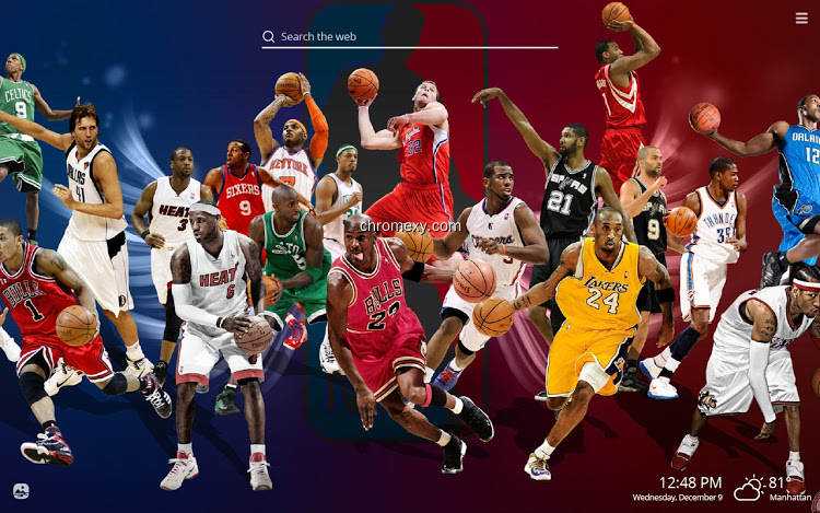【图】NBA Legends Basketball HD Wallpaper Theme(截图1)
