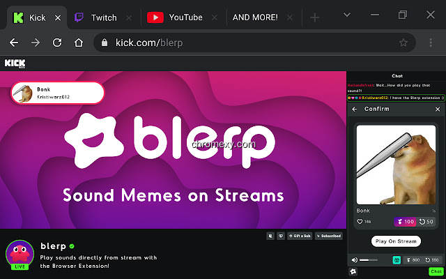 【图】Blerp Sound Memes on Stream. Emote Soundboard(截图1)