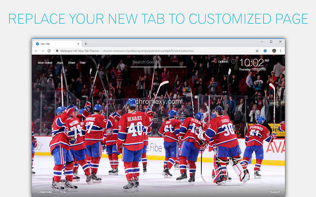【图】Montreal Canadiens Wallpapers Custom New Tab(截图1)