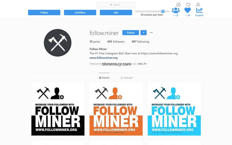 【图】FollowMiner | Instagram Bot(截图2)