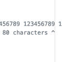 GitHub 80/120 Characters