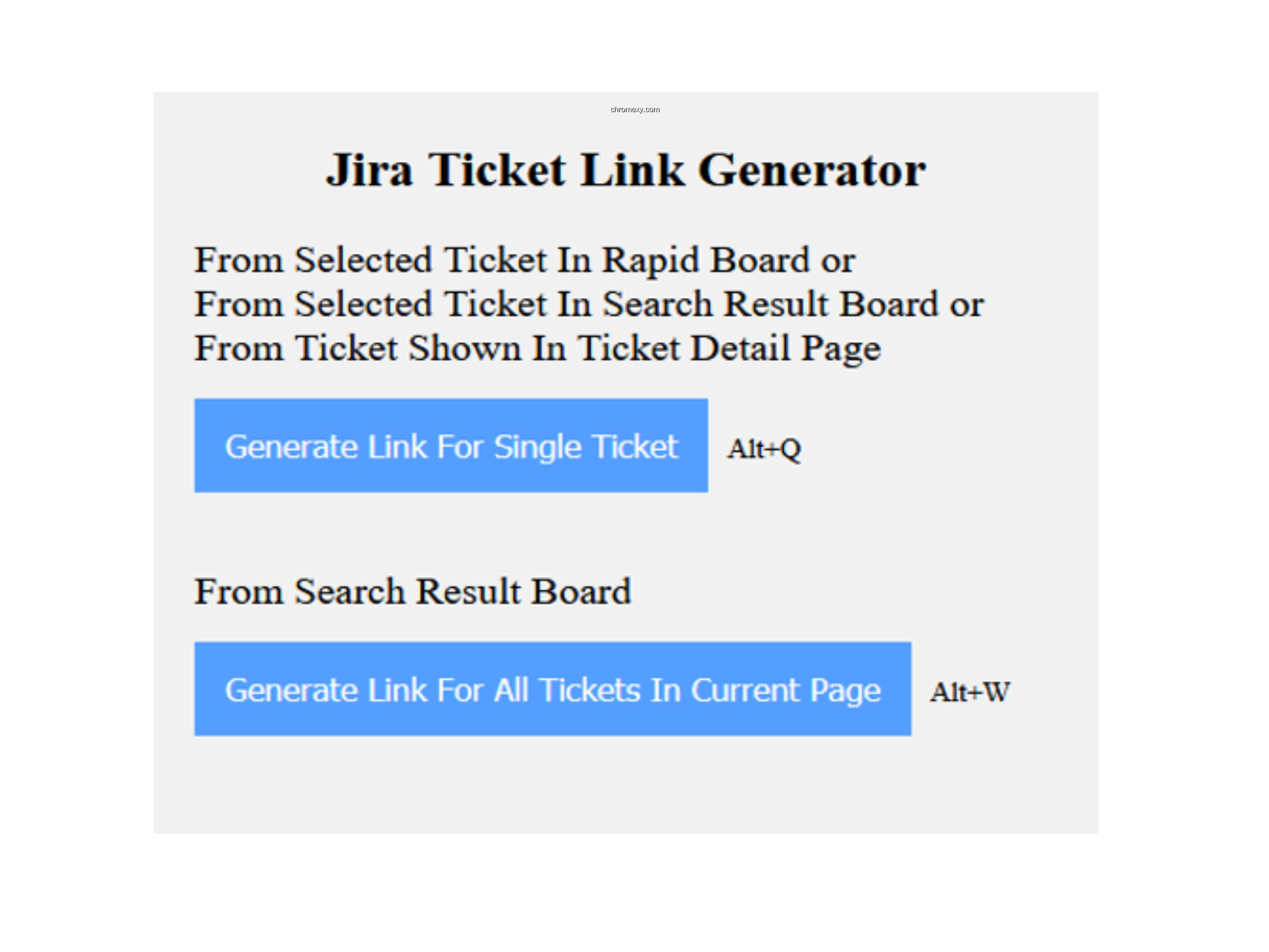【图】Jira Ticket Link Generator(截图 0)