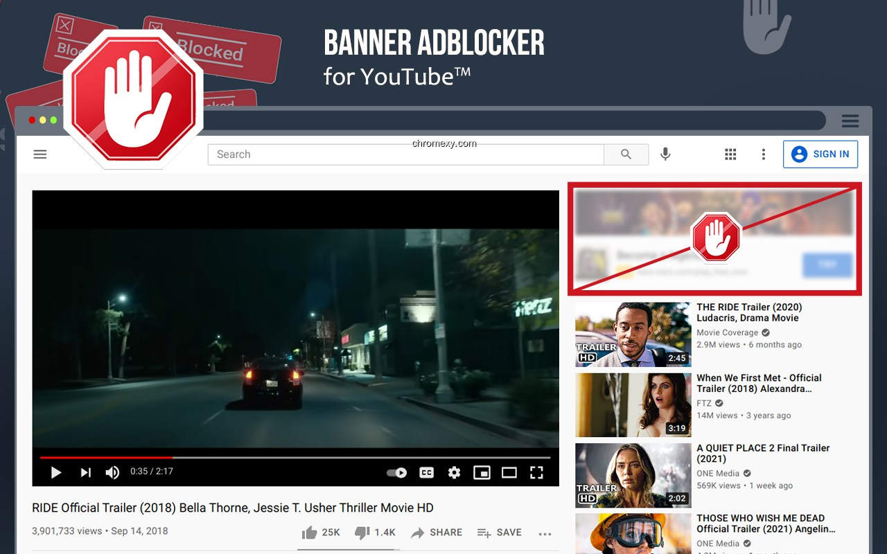【图】Banner Adblocker for Youtube™(截图 0)