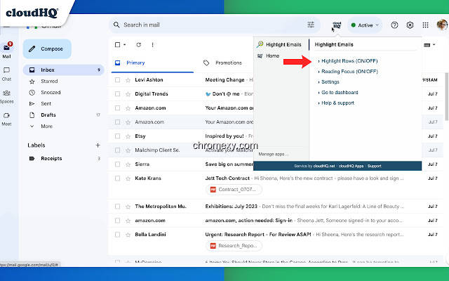 【图】Highlight Emails in Gmail by cloudHQ(截图2)