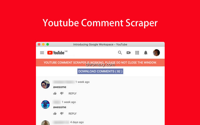 【图】Youtube Comment Scraper(截图1)