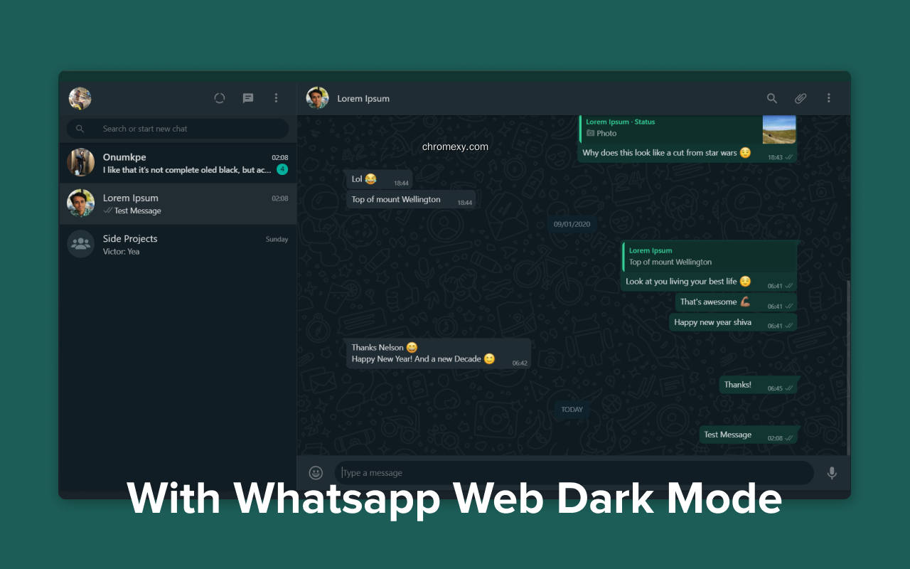 【图】WhatsApp Web Dark Mode(截图1)