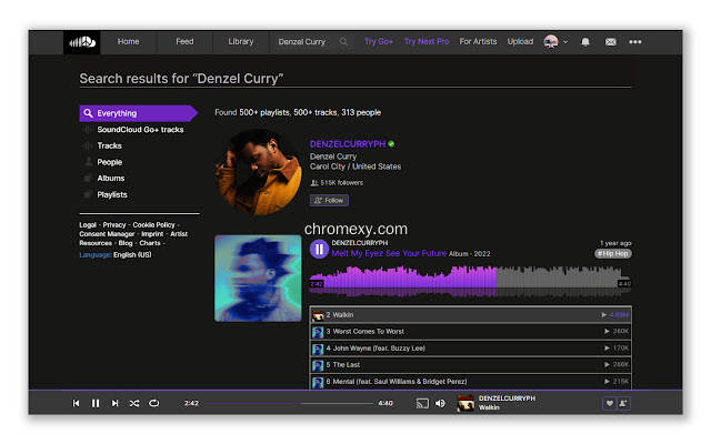 【图】SoundCloud Dark – Purple theme for SoundCloud(截图2)