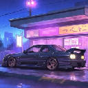 Nissan GTR R34 Neon Retro Japanese Street A Stunning Live Wallpaper Nissan GTR R34 Neon Retro Japanese Street A Stunning Live Wallpaper
