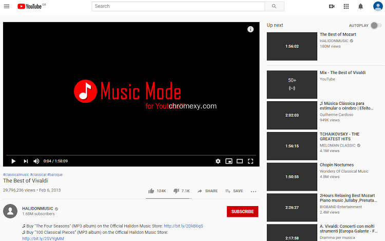 【图】Music Mode for Youtube™(截图2)