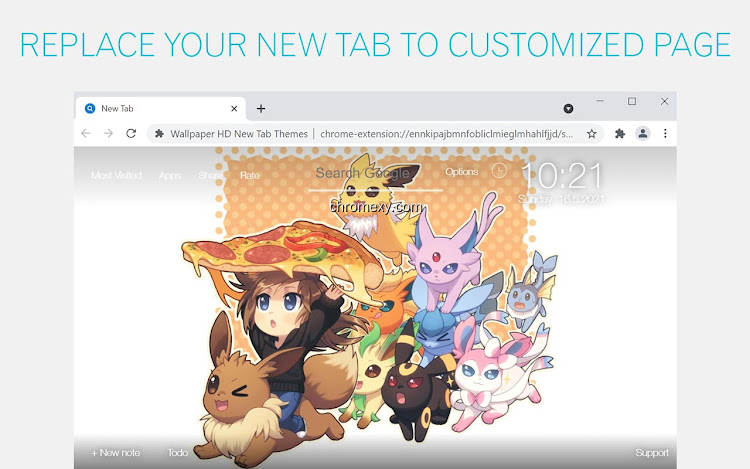 【图】Pokemon Chibi Cute Wallpaper HD Custom NewTab(截图1)
