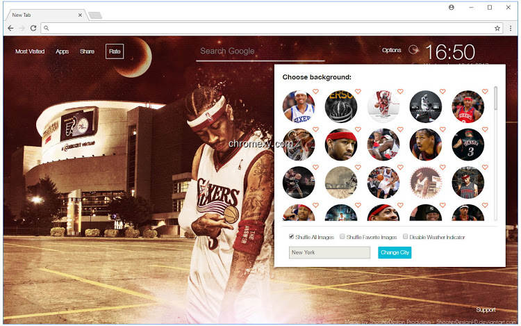 【图】NBA Allen Iverson Wallpapers HD Custom NewTab(截图1)