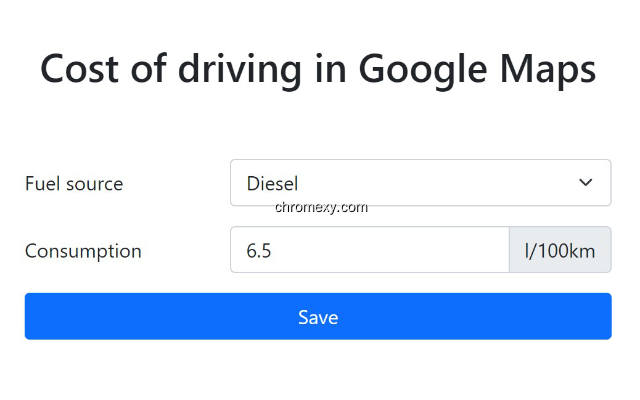 【图】Cost of driving in Google Maps(截图2)