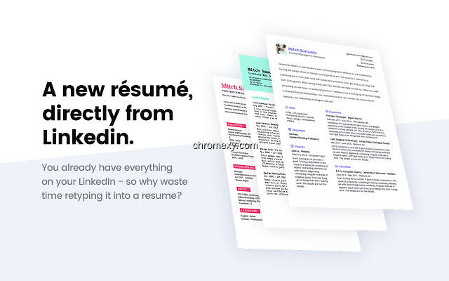 【图】Ceev – Linkedin Resume Generator(截图1)