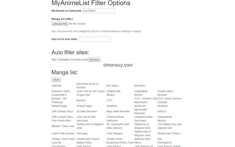 【图】MyAnimeList Filter(截图2)
