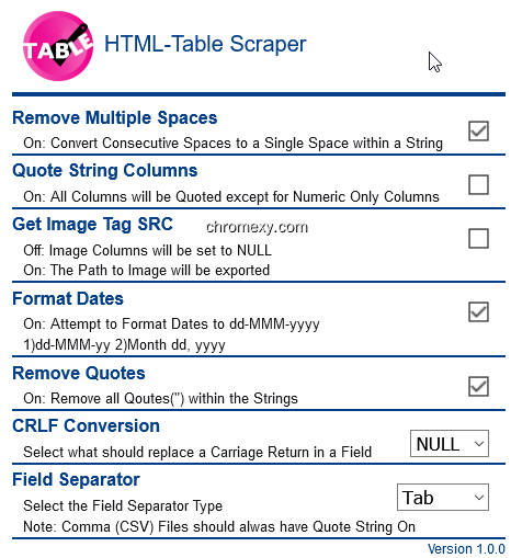 【图】HTML-Table Scraper(截图 0)